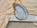 Diamond Dash Gray | Oyster Shell Dice & Trinket Dish