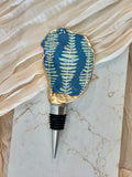 Coastal Fern Oyster Shell Wine Stopper