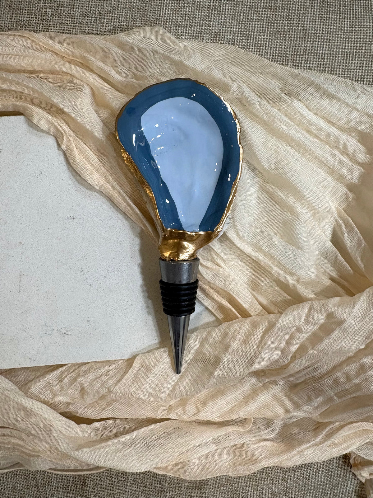 Blue Willow Wine Stopper