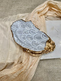 Scallop Gray | Oyster Shell Trinket Dish