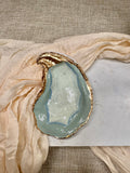 Coastal Cameo Sage | Oyster Shell Dice & Trinket Dish