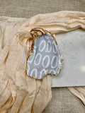 Circles Gray | Oyster Shell Dice & Trinket Dish