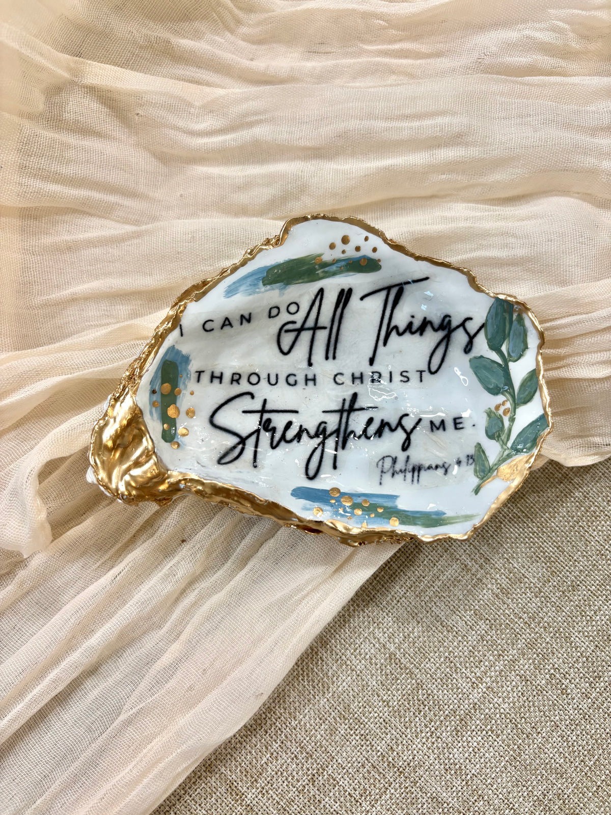 Strength Through Christ | Trinket Dish